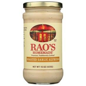 Rao's Homemade Roasted Galic Alfedo Sauce 15 Ou Rao's Homemade Roasted Galic Alfedo 소스 15온스 병(, 425g, 2개