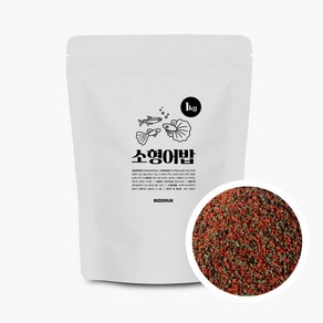 비지떡 소형어밥 1kg 3500ml 구피 열대어 네온 먹이