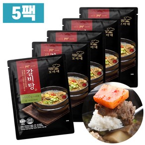 다모아 간편조리 즉석탕 갈비탕 600g, 5개