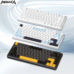 [ XC샵 ] MONKA A75 무선 기계식 게이밍 키보드 CNC알루미늄 객제화구조 75%배열 RGB램프 전키핫스왑DIY