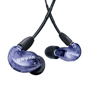 SHURE SE215 SPE PLA 슈어 이어폰 보컬 공연용 음악감상 모니터링 유선 이어폰 퍼플색상 [삼아정품/빠른배송]