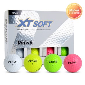 [VOLVIK] 볼빅 XT 소프트 3피스 우레탄 골프공, 1개