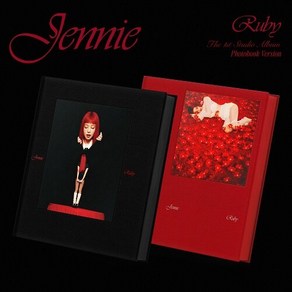 [Photobook] 블랙핑크 제니 2종 세트 The 1st Studio Album [Ruby] /포토카드6+미니포스터2+카루셀카드2+엽서2+스티커팩14+포토북2+CD 2+봉투2~