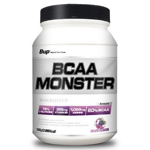 BUP BCAA몬스터 포도맛 류신 아미노산 헬스보충제 BCAA, 500g, 1개