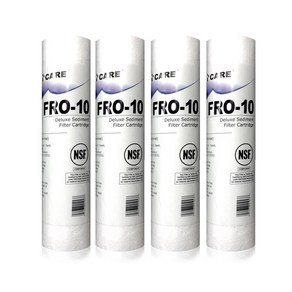 ICARE 10인치 하우징 침전 세디먼트 1차 정수기 필터 FRO-10 1년치 세트(4개입), 1세트, 하우징세디필터(FRO-10)1년치