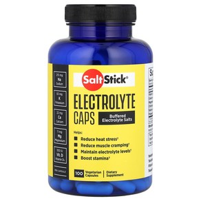 SaltStick 솔트스틱 Electrolyte Caps Buffered Salts 100 Vegetarian Capsules