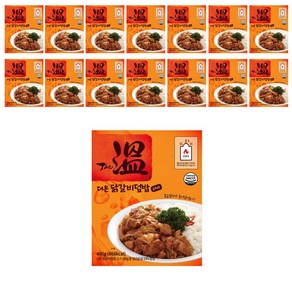 더온 닭갈비덮밥 플러스 15개 세트 전투식량 발열도시락 물없이 불없이 줄만 당기면 OK 비상식량 야전 등산 캠핑, 480g