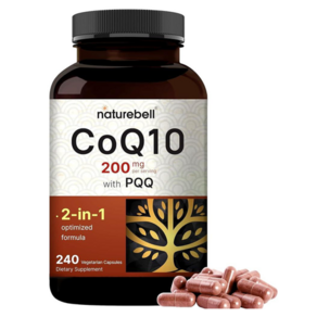 네이쳐벨 코큐텐 코엔자임Q10 CoQ10 200mg +PQQ 240베지캡슐