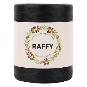SCYarn 국산 RAFFY 라피 대용량 가방 가벼운 뜨개실 200g 500m, 1개, 1112 블랙