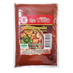 태국 레드 커리 페이스트 500g 태국소스 동남아요리 카레 Thi Red Cuy Paste, 1개