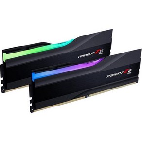 G.SKILL Tident Z5 RGB 시리즈 인텔 XMP 3.0 DDR5 RAM 96GB 2x48GB 6400MTs CL323939102 1.35V 데스크탑 컴퓨터 메모리, Matte black, 64GB (2x32GB)G.Skill G.Skill