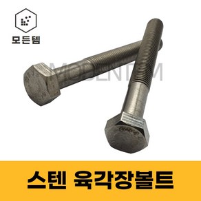 모든템 스텐 육각볼트 M6~M18 스텐장볼트 롱볼트 긴볼트 스텐육각, 3개