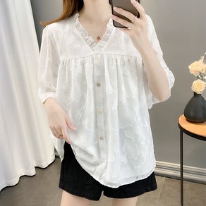 레일라 카린 프릴 블라우스 S25SMBL032517