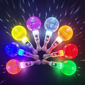 LED 미러볼 응원봉 10pcs 파티 야광봉 콘서트, 10개, 혼합색상