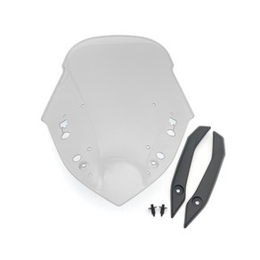 [호환] 야마하 N-MAX125 NMAX 155 21-24 에 적합한 윈드 실드 스크린 기류 디플렉터 바이저 오토바이 액, 01 Clea, 1개