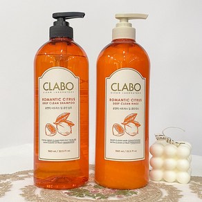 애경 ClABO 클라보 시트러스 약산성 샴푸린스세트 960ml X 2개 랜덤사은품증정 향기좋은샴푸 건성두피 민감성두피