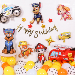 PAW patrol 파우 패트롤 풍선 세트 만화 애니메이션 생일