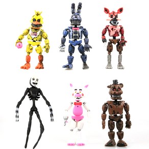 SanBeans Freddy 's Doll fnaf Bonnie 액션 그림 풍선 키즈 장난감 프레디에서 5 박(Colorful)