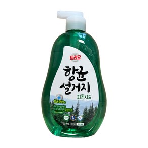 트리오 항균 설거지 피톤치드 주방세제 용기 750ml, 1개