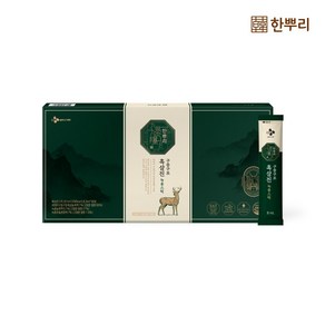 CJ웰케어 한뿌리 흑삼진 녹용스틱 구증구포 30포 1박스 + 쇼핑백, 240ml, 1개