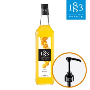 트렌드커피 1883 망고 시럽 1L+1883 정품 로고 시럽펌프, 1L, 1세트