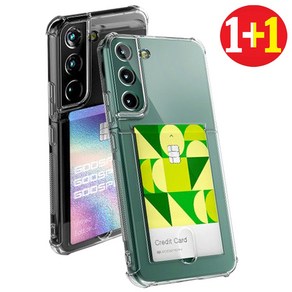 1+1 변색없는 투명 카드 케이스 -갤럭시A15 LTE (A155)