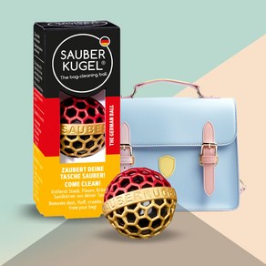 자우버쿠겔 GERMAN BALL 저먼볼 / 가방청소볼 가방속 먼지 부스러기 제거 / 50만회 씻어서 재사용 / 반영구적 / 가방관리 / 독일직수입 / 국내배송, 독일국기색상, 1개