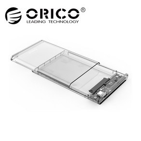 [ORICO] 2.5인치 외장케이스 2139C3-G2 [USB3.1 Gen2/C-C케이블 포함] [투명]