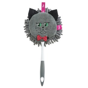 Vigar Felix Double Use Microfiber Duster Dual-sided Cat-shaped Brush Head with Dust-trapping Tend