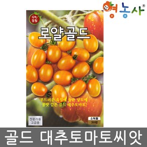 로얄 골드 대추방울토마토 씨앗 20립 노란 방울토마토 키우기, 1개