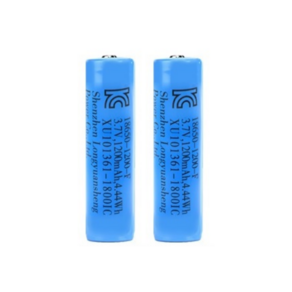 18650 1200mAh 충전식 배터리 리튬이온 보호회로 충전지 건전지, 2개입, 3개