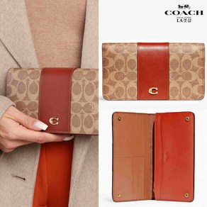 코치 오리지날 슬림 시그니처 휴대폰 장지갑 C5862 Slim Wallet In Signatue