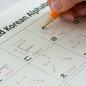 Quick Learning with Finger-Engraved Korean Alphabet Workbook