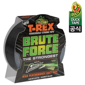 [공식판매점] 티렉스 T-Rex 덕테이프 브루트포스 초강력 접착 덕테이프 48mm x 23m (25yd), 1개