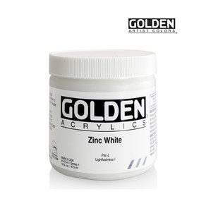 골든 아크릴물감 헤비바디 473ml S1 Zinc White