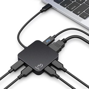 디그딕 스퀘어 USB 3.0 C타입 멀티 허브 (HDMI 4K PD 100W)