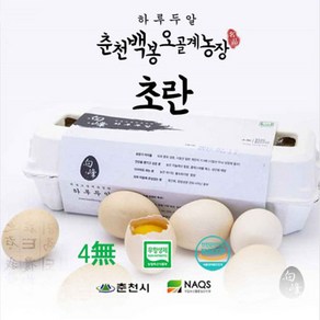 [백봉오골계] 유정란40구, 4개, 30g, 10구