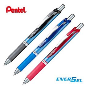 Pentel ENERGEL 펜텔 에너겔 니들포인트 DX (BLN75) 0.5mm 리필 가능, 적색, 1개