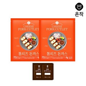 [온작] 통치즈돈까스 150g X 4장+소스 50g X 2팩, 2개