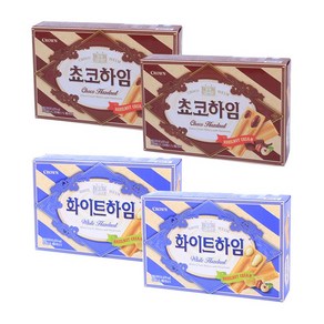 크라운 쵸코하임 142g x 2p + 화이트하임 142g x 2p 세트, 1세트