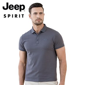 JEEP SPIRIT 남성 반팔 PK 티셔츠 남자 여름 폴로 카라 패션 스타일 JPTX23620