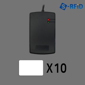 현승 RFID 리더기 USB 리더기 Read RF 125Khz CR100 + EM 공카드10장, 1개