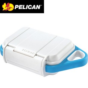 펠리칸 Pelican G10 Pesonal Utility 고케이스, 1개, 화이트/아쿠아