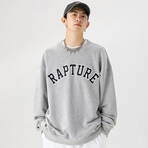 유루 남녀공용 레터링 RAPTURE 맨투맨 / J3550