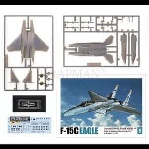 전투비행기조립풀백 1/144 조립 전투기 모델 미국 F14 Tomcat F15 독수리 F-4E 팬텀 플라스틱 시뮬레이션 군용 항공기 미니어처 컬렉션 장난감, 7)05 F15C, 1개