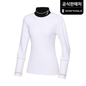 [와이드앵글 공식] [골프] 여성 ET 트루템퍼 로고 포인트 하이넥 티셔츠 L WWP22201W2