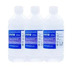 대한약품 정제한물 정제수, 3개, 1L