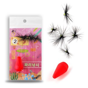 999피싱 피래미 파리낚시 민물 채비 피라미 낚시 바늘 도깨비 피리 줄파리, 10개, 1개입