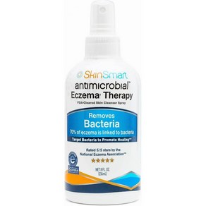 SkinSmat Antimicobial Eczema Theapy with Hypochloous Acid Removes Bacteia so Skin Can Heal fo, 8 Fl Oz (Pack of 1), 1개, 236ml