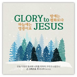 성탄절 현수막 - Gloy to Jesus 21289